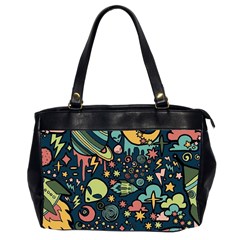 Alien Rocket Space Aesthetic Oversize Office Handbag (2 Sides) by Sarkoni