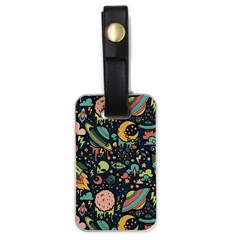 Alien Rocket Space Aesthetic Luggage Tag (one Side) by Sarkoni