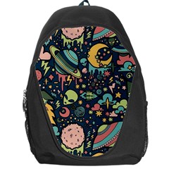 Alien Rocket Space Aesthetic Backpack Bag by Sarkoni