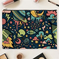 Alien Rocket Space Aesthetic Cosmetic Bag (xxxl) by Sarkoni