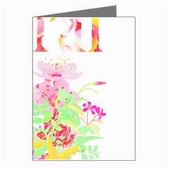 Floral T- Shirt Floral T- Shirt Greeting Card