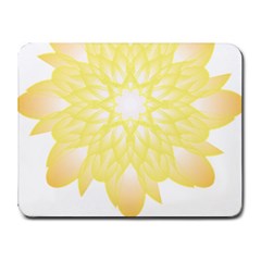 Flower Design T- Shirt Beautiful And Artistic Golden Flower T- Shirt Small Mousepad by EnriqueJohnson