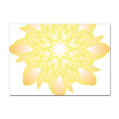 Flower Design T- Shirt Beautiful And Artistic Golden Flower T- Shirt Sticker A4 (10 Pack) by EnriqueJohnson