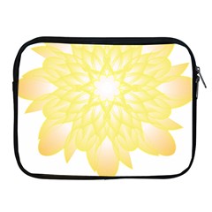 Flower Design T- Shirt Beautiful And Artistic Golden Flower T- Shirt Apple Ipad 2/3/4 Zipper Cases by EnriqueJohnson