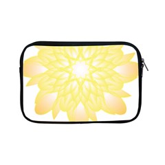 Flower Design T- Shirt Beautiful And Artistic Golden Flower T- Shirt Apple Ipad Mini Zipper Cases by EnriqueJohnson