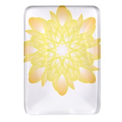 Flower Design T- Shirt Beautiful And Artistic Golden Flower T- Shirt Rectangular Glass Fridge Magnet (4 Pack) by EnriqueJohnson