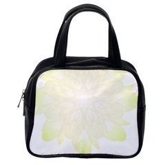 Flower Design T- Shirt Beautiful White And Yellow Artistic Flower T- Shirt Classic Handbag (one Side) by EnriqueJohnson