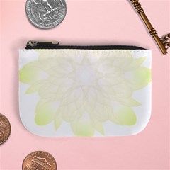 Flower Design T- Shirt Beautiful White And Yellow Artistic Flower T- Shirt Mini Coin Purse by EnriqueJohnson