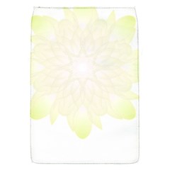 Flower Design T- Shirt Beautiful White And Yellow Artistic Flower T- Shirt Removable Flap Cover (s) by EnriqueJohnson