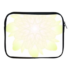 Flower Design T- Shirt Beautiful White And Yellow Artistic Flower T- Shirt Apple Ipad 2/3/4 Zipper Cases by EnriqueJohnson