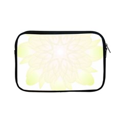 Flower Design T- Shirt Beautiful White And Yellow Artistic Flower T- Shirt Apple Ipad Mini Zipper Cases by EnriqueJohnson