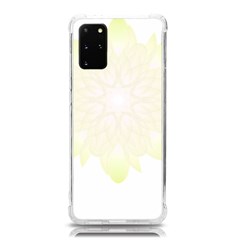 Flower Design T- Shirt Beautiful White And Yellow Artistic Flower T- Shirt Samsung Galaxy S20plus 6 7 Inch Tpu Uv Case by EnriqueJohnson