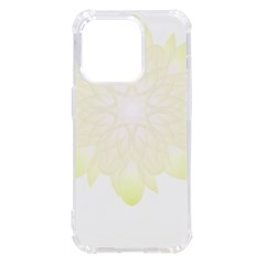 Flower Design T- Shirt Beautiful White And Yellow Artistic Flower T- Shirt Iphone 14 Pro Tpu Uv Print Case