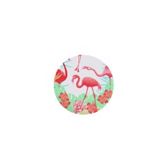 Flower Flamingo T- Shirt Floral Birds Flower Flamingo T- Shirt 1  Mini Magnets by EnriqueJohnson