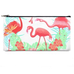 Flower Flamingo T- Shirt Floral Birds Flower Flamingo T- Shirt Pencil Case by EnriqueJohnson