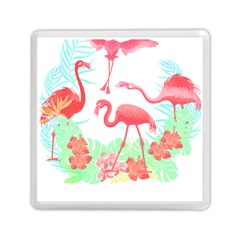 Flower Flamingo T- Shirt Floral Birds Flower Flamingo T- Shirt Memory Card Reader (square) by EnriqueJohnson