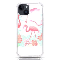 Flower Flamingo T- Shirt Floral Birds Flower Flamingo T- Shirt Iphone 14 Tpu Uv Print Case by EnriqueJohnson