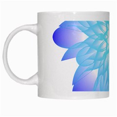 Flower Illustration T- Shirt Beautiful And Artistic Blue Flower T- Shirt White Mug by EnriqueJohnson