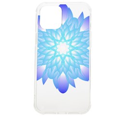 Flower Illustration T- Shirt Beautiful And Artistic Blue Flower T- Shirt Iphone 12 Pro Max Tpu Uv Print Case by EnriqueJohnson