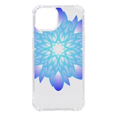 Flower Illustration T- Shirt Beautiful And Artistic Blue Flower T- Shirt Iphone 14 Tpu Uv Print Case by EnriqueJohnson