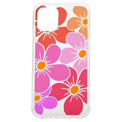 Flower Illustration T- Shirtcolorful Blooming Flower, Blooms, Floral Pattern T- Shirt Iphone 12 Mini Tpu Uv Print Case	 by EnriqueJohnson