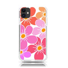 Flower Illustration T- Shirtcolorful Blooming Flower, Blooms, Floral Pattern T- Shirt Iphone 11 Tpu Uv Print Case by EnriqueJohnson