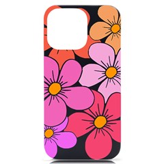 Flower Illustration T- Shirtcolorful Blooming Flower, Blooms, Floral Pattern T- Shirt Iphone 14 Pro Max Black Uv Print Case by EnriqueJohnson