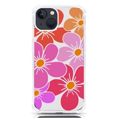 Flower Illustration T- Shirtcolorful Blooming Flower, Blooms, Floral Pattern T- Shirt Iphone 13 Tpu Uv Print Case by EnriqueJohnson