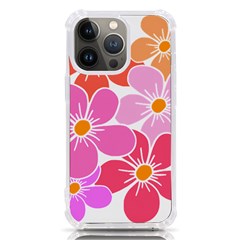 Flower Illustration T- Shirtcolorful Blooming Flower, Blooms, Floral Pattern T- Shirt Iphone 13 Pro Tpu Uv Print Case by EnriqueJohnson