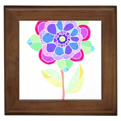 Flower Illustration T- Shirtflower T- Shirt Framed Tile by EnriqueJohnson