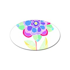 Flower Illustration T- Shirtflower T- Shirt Sticker Oval (10 Pack) by EnriqueJohnson