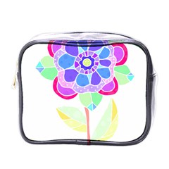 Flower Illustration T- Shirtflower T- Shirt Mini Toiletries Bag (one Side) by EnriqueJohnson