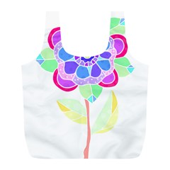 Flower Illustration T- Shirtflower T- Shirt Full Print Recycle Bag (l) by EnriqueJohnson