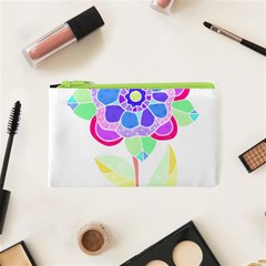 Flower Illustration T- Shirtflower T- Shirt Cosmetic Bag (xs) by EnriqueJohnson