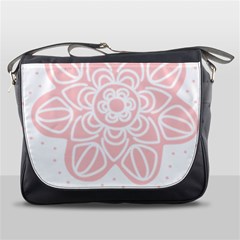 Flower Mandala T- Shirt Flower Mandala T- Shirt Messenger Bag by EnriqueJohnson