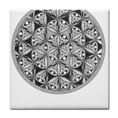 Flower Of Life T- Shirt Flower Of Life Mandala T- Shirt Tile Coaster by EnriqueJohnson