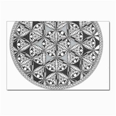 Flower Of Life T- Shirt Flower Of Life Mandala T- Shirt Postcard 4 x 6  (pkg Of 10) by EnriqueJohnson