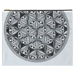 Flower Of Life T- Shirt Flower Of Life Mandala T- Shirt Cosmetic Bag (xxxl) by EnriqueJohnson