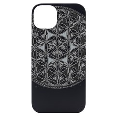 Flower Of Life T- Shirt Flower Of Life Mandala T- Shirt Iphone 14 Plus Black Uv Print Case