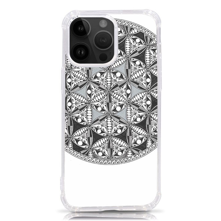 Flower Of Life T- Shirt Flower Of Life Mandala T- Shirt iPhone 14 Pro Max TPU UV Print Case