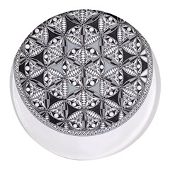 Flower Of Life T- Shirt Flower Of Life Mandala T- Shirt Round Glass Fridge Magnet (4 Pack) by EnriqueJohnson