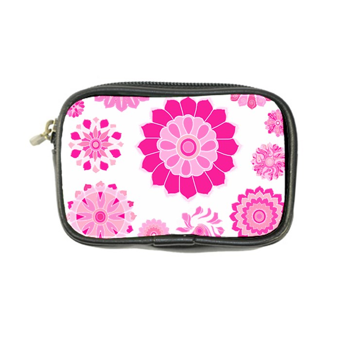 Flower Pattern T- Shirt Pink Psychedelic Floral Power Pattern T- Shirt Coin Purse