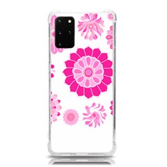 Flower Pattern T- Shirt Pink Psychedelic Floral Power Pattern T- Shirt Samsung Galaxy S20plus 6 7 Inch Tpu Uv Case by EnriqueJohnson