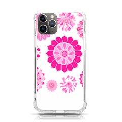 Flower Pattern T- Shirt Pink Psychedelic Floral Power Pattern T- Shirt Iphone 11 Pro 5 8 Inch Tpu Uv Print Case by EnriqueJohnson