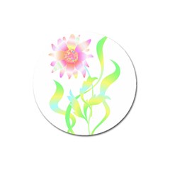 Flower Pattern T- Shirtflower T- Shirt Magnet 3  (round) by EnriqueJohnson