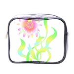 Flower Pattern T- Shirtflower T- Shirt Mini Toiletries Bag (One Side) Front