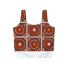 Flower T- Shirt Flower Granny Square Print T- Shirt Full Print Recycle Bag (s) by EnriqueJohnson