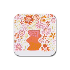 Flower T- Shirt Keep On Growing T- Shirt Rubber Coaster (square) by EnriqueJohnson