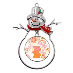 Flower T- Shirt Keep On Growing T- Shirt Metal Snowman Ornament