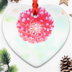 Flower T- Shirtflower T- Shirt Ornament (Heart)